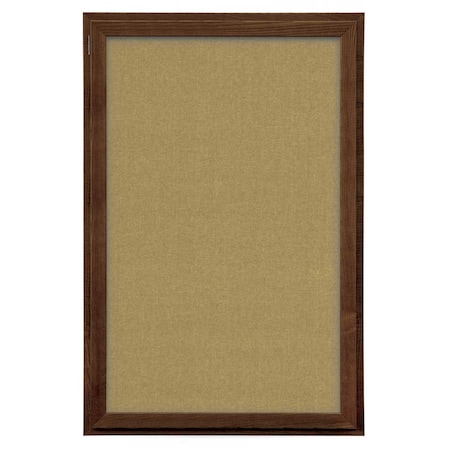 United Visual Products Indoor Enclosed Combo Board, 72"x36", Satin Frame/Green & Burgundy UVCB7236-GREEN-DBURGU